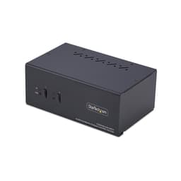 StarTech.com 2-Port Dual-Monitor DisplayPort en HDMI KVM Switch, 4K 60Hz - KVM / audio / USB switch - 2 x KVM / audio / USB - 1 local user - desktop - TAA Compliant