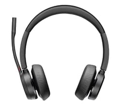 Poly Voyager 4320-M - Voyager 4300 UC series - headset - on-ear - Bluetooth - wireless, wired - USB-C - black - Certified for Microsoft Teams, Zoom Certified