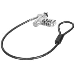 Targus DEFCON - Security cable lock - ultimate, universal, with adaptable lock head - silver - 30 cm (pack of 25)