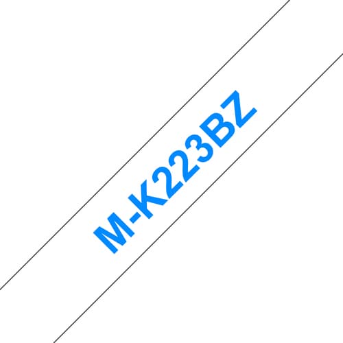 Brother MK223BZ - Blue on white - Roll (0.9 cm x 8 m) 1 cassette(s) non-laminated tape - for P-Touch PT-55, PT-65, PT-75, PT-85, PT-90, PT-BB4