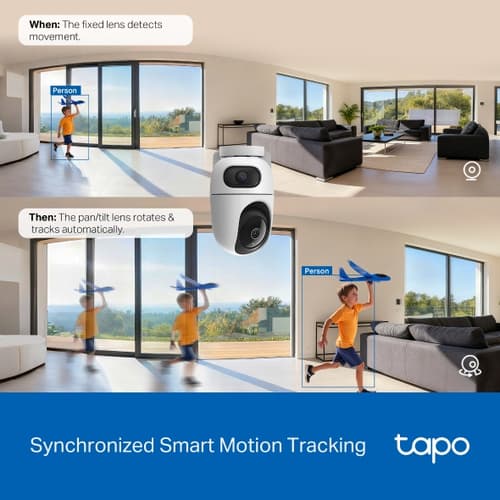 Dual Lens Pan/Tilt Security Camera — view 8