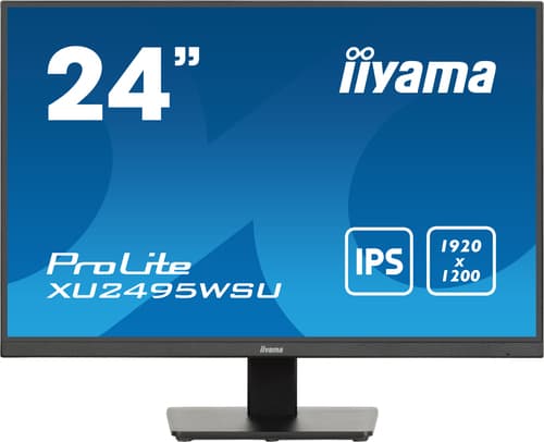 iiyama ProLite XU2495WSU-B7 - LED monitor - 24.1" - 1920 x 1200 WUXGA @ 75 Hz - IPS - 300 cd/m� - 1000:1 - 4 ms - HDMI, DisplayPort, USB-C - speakers - matte black