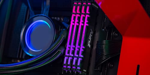 Kingston FURY Renegade RGB - DDR4 - module - 8 GB - DIMM 288-pin - 3600 MT/s / PC4-28800 - CL16 - 1.35 V - unbuffered - non-ECC - black — view 25
