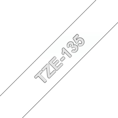 Brother TZe-135 - Self-adhesive - white on clear - Roll (1.2 cm x 8 m) 1 cassette(s) laminated tape - for Brother PT-P750, P950, P-Touch PT-D210, D400, D800, E310, P900, P-Touch Cube Plus PT-P710
