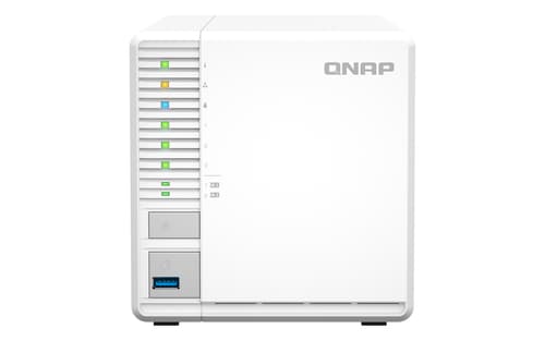 QNAP TS-364 - NAS server - 3 bays - RAID 5 - RAM 4 GB - 2.5 Gigabit Ethernet - iSCSI support — view 1