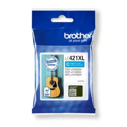 Brother LC421XLC - High Yield - cyan - original - ink cartridge - for Brother DCP-J1140DW, DCP-J1800DW, MFC-J1010DW, MFC-J1012DW