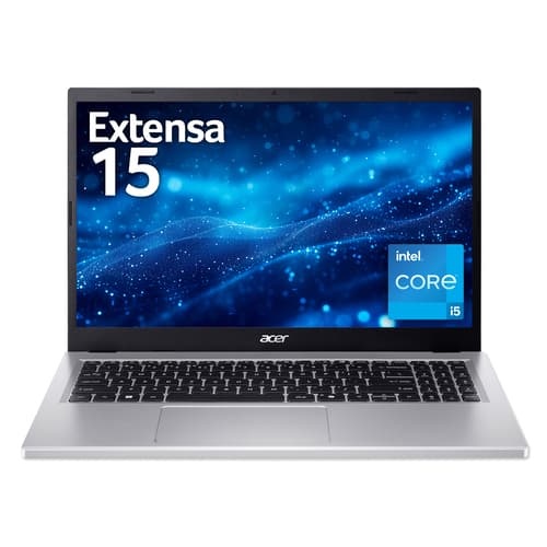 Acer Extensa 15 EX215-57 - Intel Core i5 - i5-1334U / up to 4.6 GHz - Win 11 Pro - Intel Iris Xe Graphics - 16 GB RAM - 512 GB SSD NVMe, QLC - 15.6" IPS 1920 x 1080 (Full HD) - Wi-Fi 6 - pure silver - kbd: UK