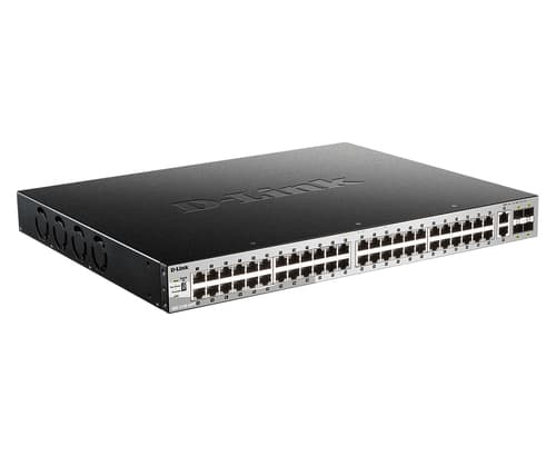 D-Link DGS 3130-54PS - Switch - L3 Lite - Managed - 48 x 10/100/1000 (PoE) + 2 x 10 Gigabit Ethernet + 4 x 10 Gigabit SFP+ (370 W) — view 3