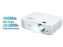 Acer H6815BD - DLP projector - 3D - 4000 lumens - 3840 x 2160 - 16:9 - 4K thumbnail 4
