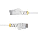StarTech.com - Patch cable - RJ-45 (M) to RJ-45 (M) - 3.6 mm - UTP - CAT 5/5e/6 - IEEE 802.3bt - halogen-free, snagless, straight - white thumbnail 3