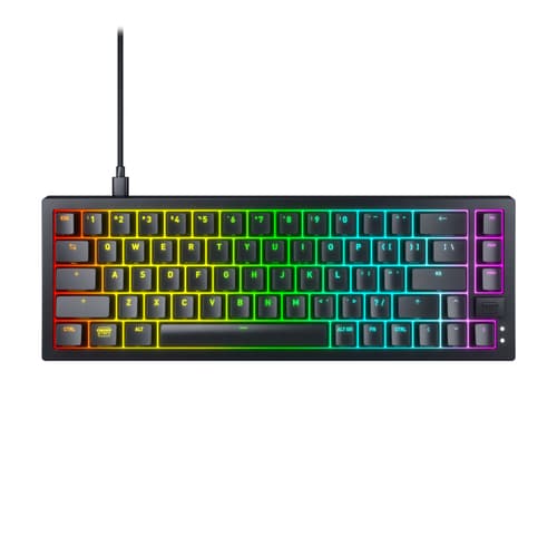 CHERRY K5V2 - Keyboard - 65% - compact - backlit - USB - QWERTY - UK - key switch: CHERRY MX2A Red (hot-swappable) - black