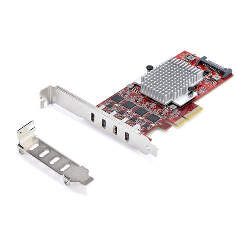 StarTech.com 4-Port USB Type-C PCIe Card, USB-C 10Gb, 4x Controllers, TAA