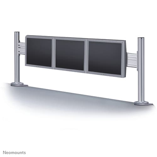 Neomounts FPMA-DTB100 - Mounting kit (toolbar) - fixed - for 3 LCD displays - silver - screen size: 10"-24" - clamp mountable