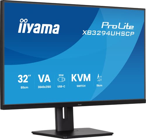 iiyama XB3294UHSCP-B1 32" VA LCD USB-C D — view 4