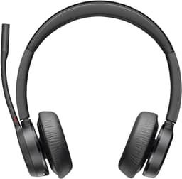 Poly Voyager 4320 - Voyager 4300 UC series - headset - on-ear - Bluetooth - wireless, wired - USB-A - black - Certified for Microsoft Teams, Zoom Certified
