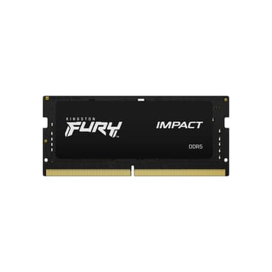 Kingston FURY Impact - DDR5 - module - 8 GB - SO-DIMM 262-pin - 4800 MHz / PC5-38400 - CL38 - 1.1 V - unbuffered - on-die ECC