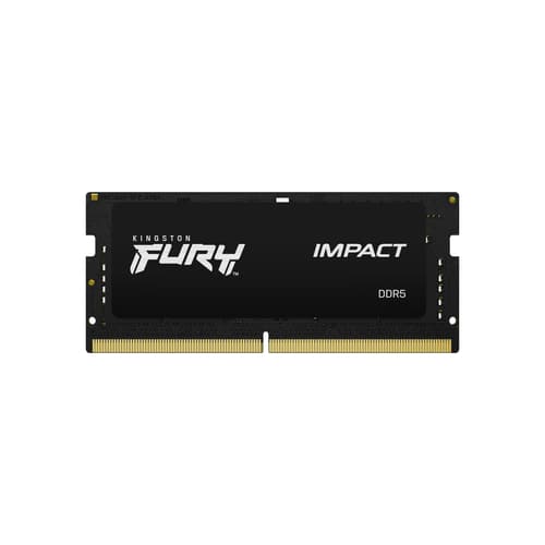 Kingston FURY Impact - DDR5 - module - 8 GB - SO-DIMM 262-pin - 4800 MHz / PC5-38400 - CL38 - 1.1 V - unbuffered - on-die ECC