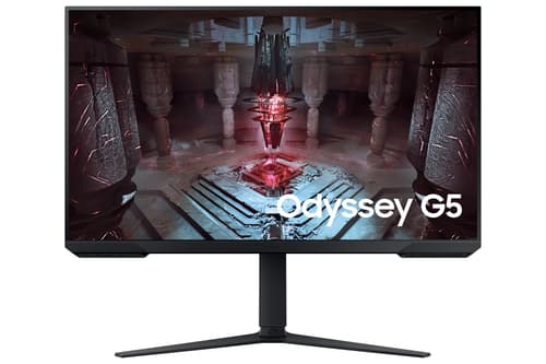 Samsung Odyssey G5 S32CG510EU - G51C Series - LED monitor - gaming - 32" - 2560 x 1440 QHD @ 165 Hz - VA - 300 cd/m� - 3000:1 - HDR10 - 1 ms - 2xHDMI, DisplayPort - black — view 3