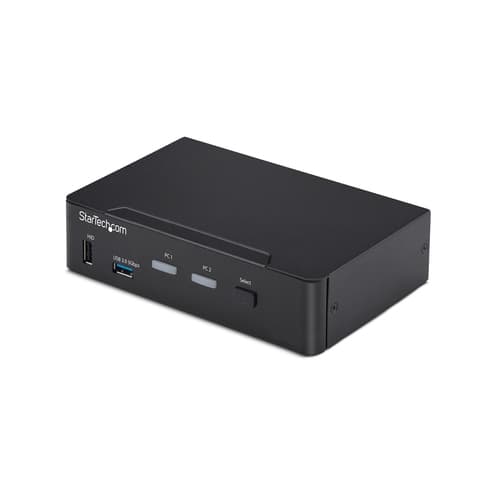 StarTech.com - KVM / audio / USB switch - 2 x KVM / audio / USB - 1 local user - desktop - TAA Compliant