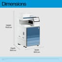 HP LaserJet Enterprise MFP 8801dn - Multifunction printer - colour - laser - A3 (297 x 420 mm) (original) - A3/Ledger (media) - up to 60 ppm (copying) - up to 60 ppm (printing) - 2180 sheets - 33.6 Kbps - Gigabit LAN, USB 3.0, USB 2.0 host, USB 3.0 host thumbnail 4