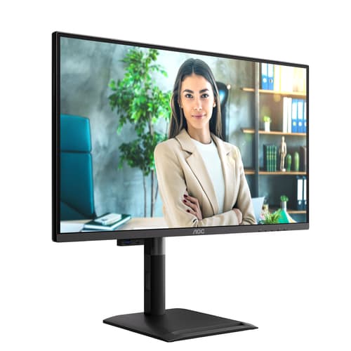 AOC Q27P4U - LED monitor - 27" - 2560 x 1440 QHD @ 120 Hz - IPS - 1500:1 - 4 ms - HDMI, DVI, DisplayPort, VGA - speakers - black — view 21