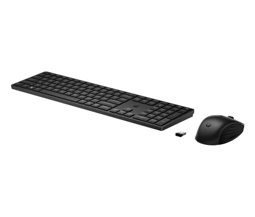 HP 655 - Keyboard and mouse set - wireless - 2.4 GHz - UK - black — view 7