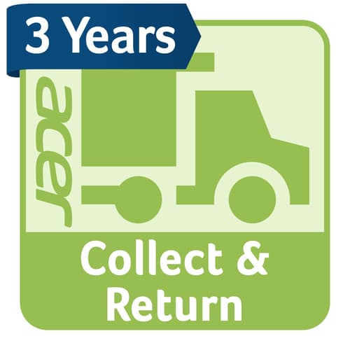 Acer Care Plus Collect & Return - Extended service agreement - parts and labour - 3 years - pick-up and return - must be activated within 365 days of the product purchase - for Chromebook Plus 51X, Chromebook Plus Spin 514, TravelMate P2 14, P2 15, P4 Spin 14