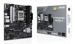 ASUS PRIME A620M-A-CSM - Motherboard - micro ATX - Socket AM5 - AMD A620 Chipset - USB-C 3.2 Gen 1, USB 3.2 Gen 1 - Gigabit LAN - onboard graphics (CPU required) - HD Audio (8-channel)