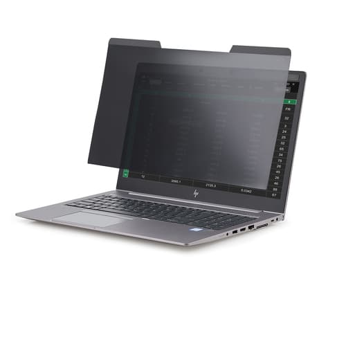StarTech.com Laptop Privacy Screen for 15" Notebook, Magnetic Removable Laptop Display Security Filter, Blue Light Reducing Screen Protector, 16:9, Matte/Glossy, +/-30 Degree Viewing - Blue Light Filter (PRIVSCNLT15) - Notebook privacy filter - removable - magnetic - 15" - transparent - TAA Compliant - for P/N: LTSTND2IN1 — view 3
