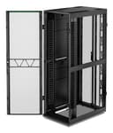 APC NetShelter SX - Rack cabinet - 2258H x 750W x 1200D mm, with Sides - floor-standing - black - 48U - 19" - TAA Compliant thumbnail 2