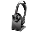 Poly Voyager Focus 2-M - Headset - on-ear - Bluetooth - wireless, wired - active noise cancelling - USB-A via Bluetooth adapter - black - Certified for Microsoft Teams thumbnail 6