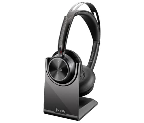Poly Voyager Focus 2-M - Headset - on-ear - Bluetooth - wireless, wired - active noise cancelling - USB-A via Bluetooth adapter - black - Certified for Microsoft Teams — view 7