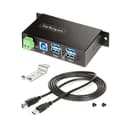 StarTech.com 4-Port Managed USB Hub with 4x USB-A, Heavy Duty with Metal Industrial Housing, ESD & Surge Protection, Wall/Desk/Din-Rail Mountable, USB 3.0/3.1/3.2 Gen 1 5Gbps - Hub - 3 x USB 3.2 Gen 2 + 1 x USB 3.2 Gen 1 - wall-mountable, desktop, DIN rail mountable - TAA Compliant thumbnail 8