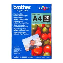 Brother Innobella Premium Plus BP71GA4 - Glossy - A4 (210 x 297 mm) - 260 g/m� - 20 sheet(s) photo paper - for Brother DCP-J1140, J1200, J1800, J4140, J926, J981, MFC-J2340, J3540, J3940, J5340, J739