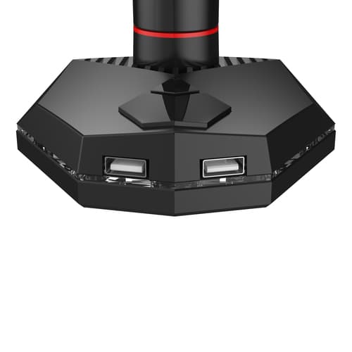 Iiyama DSG3001C-R1 - Mounting kit - adjustable arm - for LCD display - black, dynamic red - screen size: 17"-30" - desk-mountable — view 12