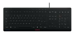 CHERRY STREAM KEYBOARD - Keyboard - disinfectable hygiene keyboard - washable - USB - QWERTY - UK - black