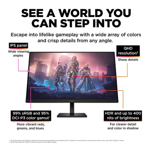 OMEN by HP 31.5 inch QHD 165Hz Gaming Monitor - OMEN 32q — view 13