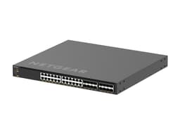 NETGEAR AV Line M4350-24X8F8V - Switch - L3 - Managed - 24 x 100/1000/2.5G/5G/10GBase-T (PoE++) + 8 x 10Gb Ethernet SFP+ + 8 x 25 Gigabit SFP28 - front to back airflow - rack-mountable - PoE++ (290 W)