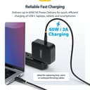StarTech.com - USB cable - 24 pin USB-C (M) to 24 pin USB-C (M) - USB 2.0 - 3 A - USB Power Delivery (60W) - black thumbnail 6