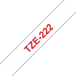 Brother TZe-222 - Red on white - Roll (0.9 cm x 8 m) 1 cassette(s) laminated tape - for Brother PT-P750, P950, P-Touch PT-E310, P-Touch Cube PT-P300, P-Touch Cube Pro PT-P910