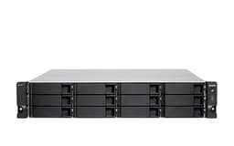 QNAP TS-h1886XU-RP R2 - NAS server - 18 bays - rack-mountable - SATA 6Gb/s - RAID 0, 1, 5, 6, 10, 50, JBOD, 60, RAID TP - RAM 32 GB - 2.5 Gigabit Ethernet / 10 Gigabit Ethernet - iSCSI support - 2U