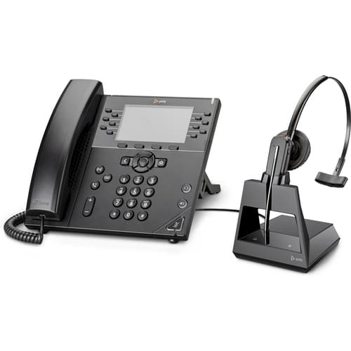 Poly Voyager 4245 - Voyager 4200 series - headset - convertible - Bluetooth - wireless - USB-A via Bluetooth adapter - black — view 1