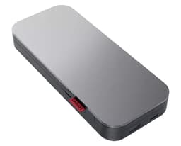 Lenovo Go USB-C Laptop - Power bank - 1 x battery - lithium polymer - 20000 mAh - 74 Wh - Worldwide - storm grey - for ThinkBook 13x G2 IAP, ThinkCentre M75t Gen 2, ThinkPad X1 Fold 16 Gen 1, Yoga Slim 9 14