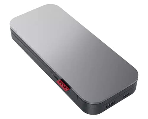 Lenovo Go USB-C Laptop - Power bank - 1 x battery - lithium polymer - 20000 mAh - 74 Wh - Worldwide - storm grey - for ThinkBook 13x G2 IAP, ThinkCentre M75t Gen 2, ThinkPad X1 Fold 16 Gen 1, Yoga Slim 9 14