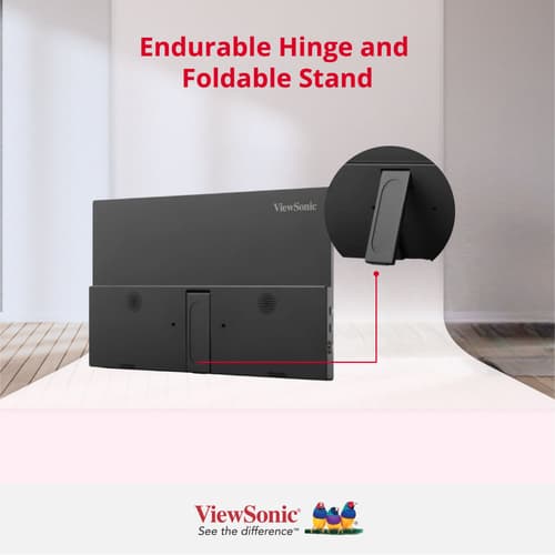ViewSonic VA1650 - LED monitor - 16" - portable - 1920 x 1080 Full HD (1080p) @ 60 Hz - IPS - 250 cd/m� - 1000:1 - 7 ms - HDMI, USB-C - speakers — view 3