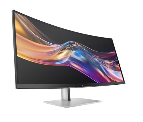 HP 738pu - Series 7 Pro - LED monitor - curved - 38" (37.52" viewable) - 3840 x 1600 WQHD+ @ 60 Hz - IPS Black - 400 cd/m� - 2000:1 - DisplayHDR 400 - 5 ms - Thunderbolt 4, HDMI, DisplayPort, USB-C - speakers - black, silver — view 3