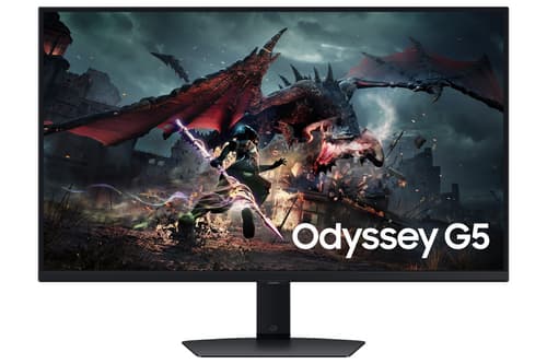 Samsung Odyssey G5 S32DG502EU - G50D Series - LED monitor - gaming - 32" - 2560 x 1440 QHD @ 180 Hz - IPS - 350 cd/m� - 1000:1 - DisplayHDR 400 - 1 ms - HDMI, DisplayPort - black