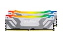Kingston FURY Renegade RGB - DDR5 - module - 24 GB - DIMM 288-pin - 8800 MT/s / PC5-70400 - CL42 - 1.4 V - clocked unbuffered - on-die ECC - white & silver thumbnail 1