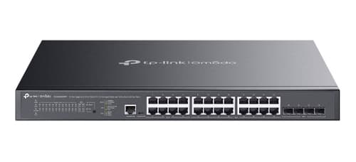 TP-Link Omada SG3428XMPP V1.8 - Switch - L2+ - Managed - 16 x 10/100/1000 (PoE+) + 8 x 10/100/1000 (PoE++) + 4 x 10Gb Ethernet SFP+ - rack-mountable - PoE++ (500 W)