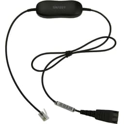 Jabra GN1221 Sound Limiter - Headset cable - RJ-9 male to Quick Disconnect - 80 cm